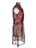 Aryeh 100% Polyester Paisley Red Casual Dress Size M - photo 4