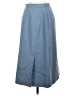 Pendleton 100% Virgin Wool Solid Blue Denim Skirt Size 11 - 12 - photo 1