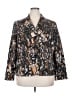 Le Suit Print Gold Blazer Size 18 - photo 1