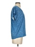 Ann Taylor Stars Blue Short Sleeve Blouse Size XS - photo 4