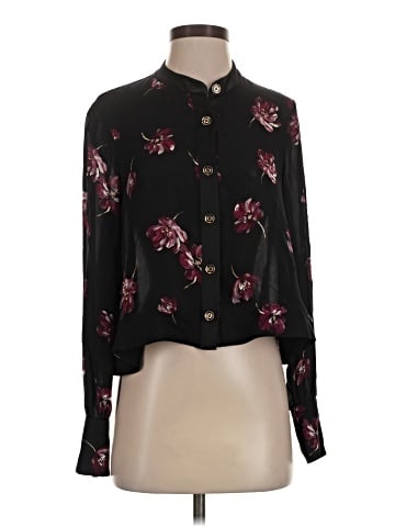 Nicholas Long Sleeve Silk Top (view 1)