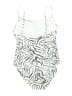 LOFT Beach Animal Print Silver One Piece Swimsuit Size L - photo 2