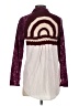 Oddi Print Burgundy Long Sleeve Blouse Size S - photo 2