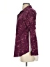Oddi Print Burgundy Long Sleeve Blouse Size S - photo 5