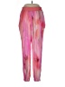 Per Se By Carlisle 100% Silk Tie-dye Pink Silk Pants Size 10 - photo 1