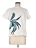 J.Crew Graphic Teal Short Sleeve Top Size 8 - photo 1