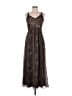 Robbie Bee 100% Polyester Animal Print Brown Casual Dress Size 8 - photo 1