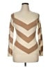 C. Wonder 100% Wool Chevron-herringbone Tan Wool Pullover Sweater Size XL - photo 1