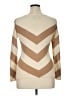 C. Wonder 100% Wool Chevron-herringbone Tan Wool Pullover Sweater Size XL - photo 2