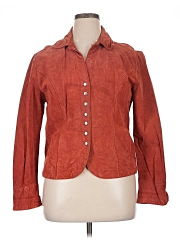 Christopher & Banks Leather Jacket (view 1)