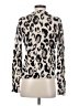White + Warren 100% Cashmere Animal Print Ivory Cashmere Pullover Sweater Size XS - photo 2