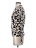 White + Warren 100% Cashmere Animal Print Ivory Cashmere Pullover Sweater Size XS - photo 5