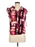 DKNY 100% Polyester Burgundy Sleeveless Blouse Size M - photo 1