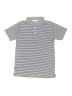 Garb 100% Polyester Stripes Silver Short Sleeve Button-Down Shirt Size 9 - photo 1