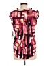 DKNY 100% Polyester Burgundy Sleeveless Blouse Size M - photo 2