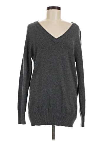 Aqua Cashmere Pullover Sweater (view 1)