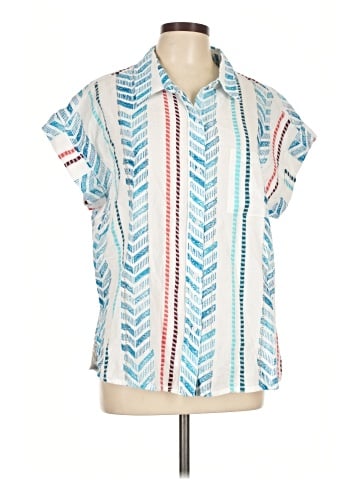 En Creme Short Sleeve Blouse (view 1)