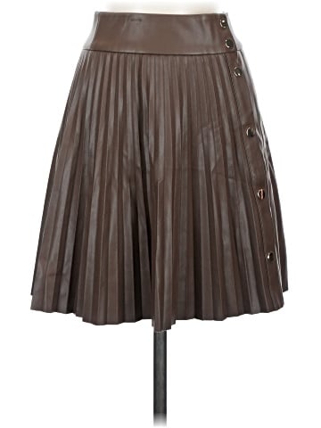 Zara Faux Leather Skirt (view 1)