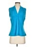 Calvin Klein Teal Sleeveless Blouse Size XS - photo 1