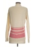 Margaret O'Leary 100% Linen Stripes Ivory Pullover Sweater Size S - photo 2