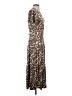 CAbi Paisley Brown Casual Dress Size S - photo 4