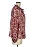 Chenault 100% Polyester Paisley Burgundy Long Sleeve Blouse Size M - photo 4