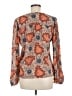 1.State 100% Polyester Orange Long Sleeve Blouse Size M - photo 2