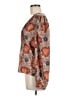 1.State 100% Polyester Orange Long Sleeve Blouse Size M - photo 5