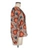 1.State 100% Polyester Orange Long Sleeve Blouse Size M - photo 4