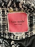 Kate Spade New York Houndstooth Checkered-gingham Black Gray Coat Size 6 - photo 6