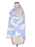 Ann Taylor 100% Polyester Blue Sleeveless Blouse Size XL - photo 5