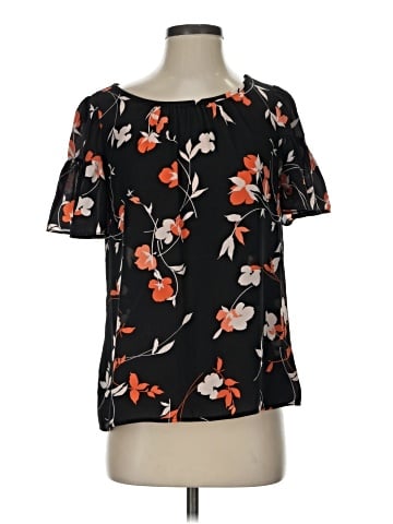 Ann Taylor Factory Short Sleeve Blouse (view 1)