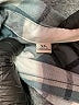 Jachs Girlfriend Plaid Teal 3/4 Sleeve Button-Down Shirt Size XL - photo 8