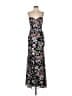 Mac Duggal 100% Polyester Floral Black Cocktail Dress Size 2 - photo 1