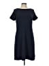 Talbots 100% Cotton Solid Blue Casual Dress Size L - photo 1