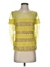 BCBGMAXAZRIA 100% Nylon Yellow Short Sleeve Top Size XS - photo 1