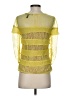 BCBGMAXAZRIA 100% Nylon Yellow Short Sleeve Top Size XS - photo 2
