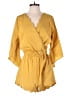 Umgee Solid Yellow Romper Size S - photo 1