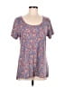 Lularoe Paisley Blue Short Sleeve T-Shirt Size M - photo 1