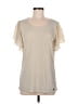 Calvin Klein Ivory Short Sleeve Top Size M - photo 1