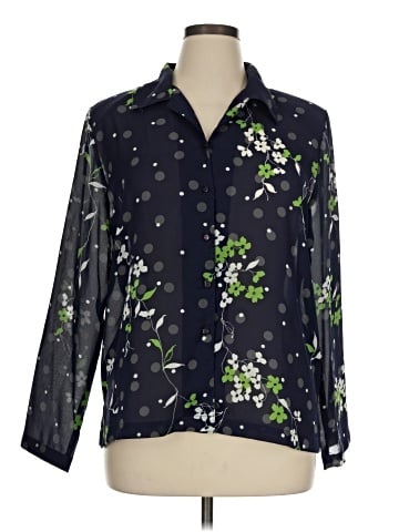 Draper's & Damon's 3/4 Sleeve Blouse (view 1)