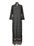 Chico's Polka Dots Black Casual Dress Size M - photo 2