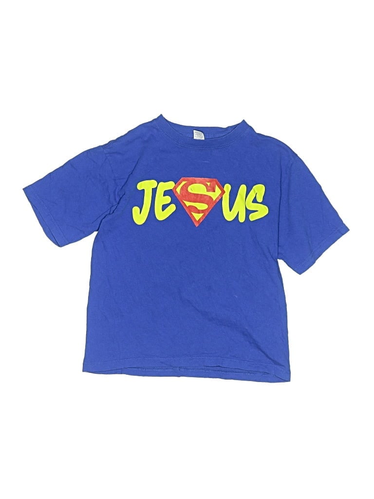 Pre-owned Assorted Brands Kids' Short Sleeve T-shirt In Blue