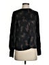Vince. 100% Silk Black Long Sleeve Silk Top Size S - photo 1