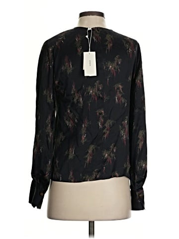 Vince. Long Sleeve Silk Top (view 2)
