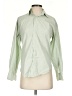 Bergdorf Goodman Stripes Green Long Sleeve Button-Down Shirt Size XXS - photo 1