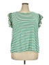 Staccato Green Short Sleeve Top Size 3X - photo 1