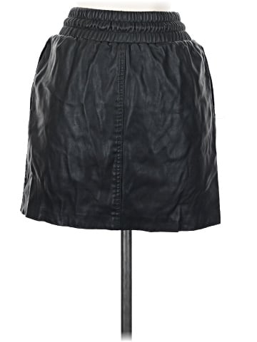Topshop Faux Leather Skirt (view 2)