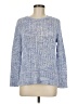Talbots 100% Cotton Tweed Blue Pullover Sweater Size M (petite) - photo 1