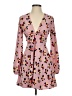 BCBGeneration 100% Polyester Polka Dots Pink Cocktail Dress Size 0 - photo 1